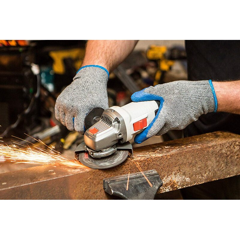 Cotton Latex Work Gloves Manufacturer - Wholesale 10 Gauge Safety Wood Working Fishing Garden Grip Power Construction