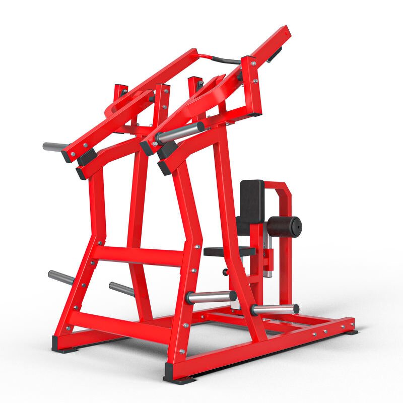Seated High Row Machine Manufacturer - Professional Gym Strength Equipment Plate Loaded Sitting High Pull Back Stretching