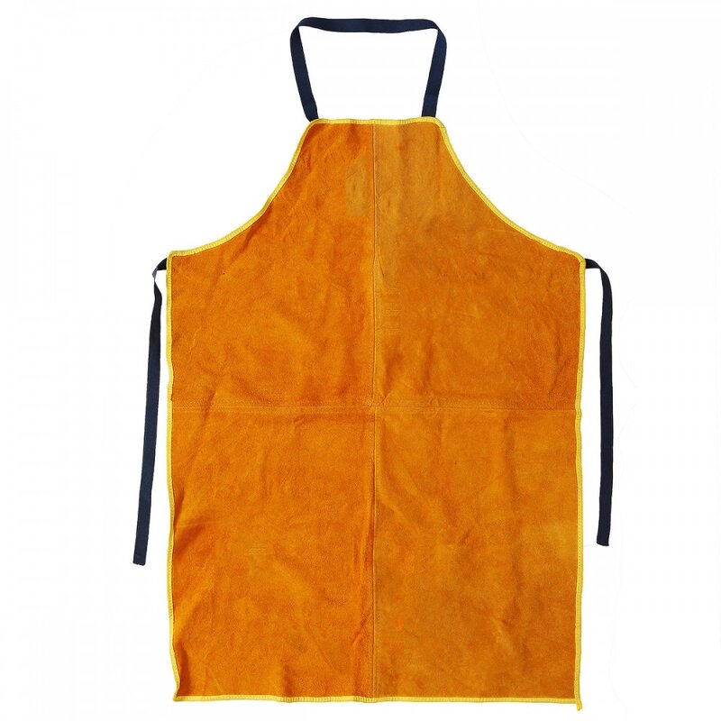Cowhide Leather Welding Apron Manufacturer - Yellow Welder Protection Clothe Protector Gear