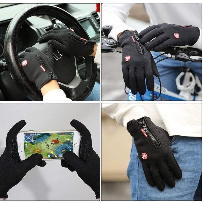 Winter Thermal Touch Screen Gloves Manufacturer - Outdoor Waterproof Windproof Non-Slip Racing