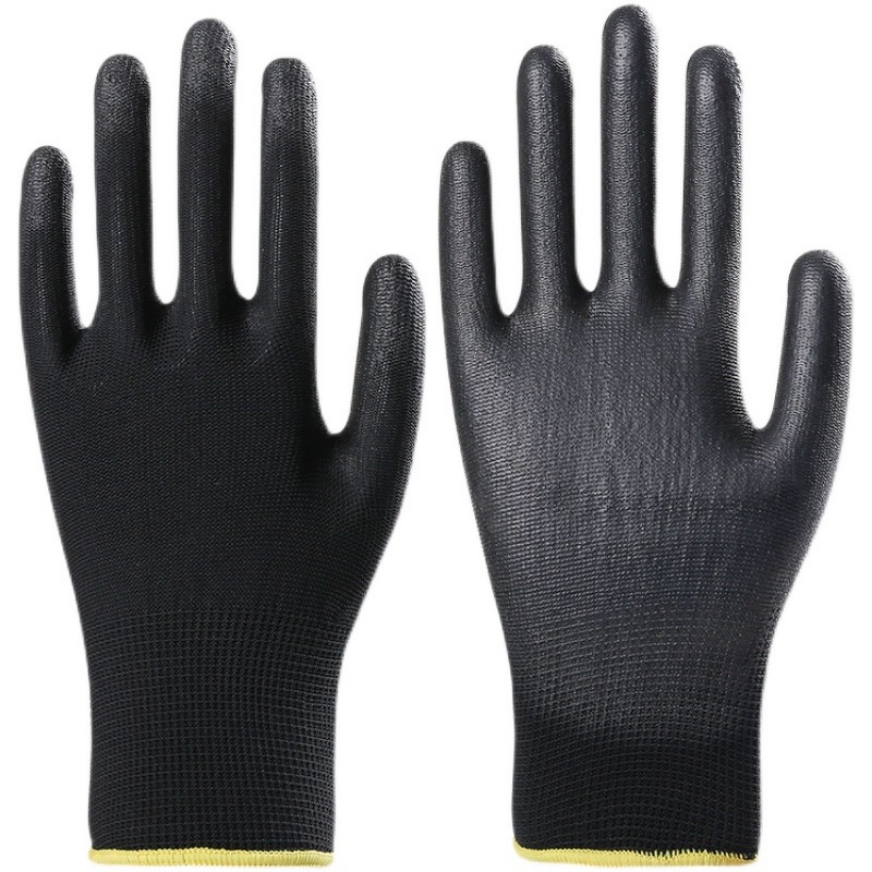 PU Work Gloves Manufacturer - Personal Protective Equipment CE EN388 4131X for Electronics Assembly Warehouse Gardening