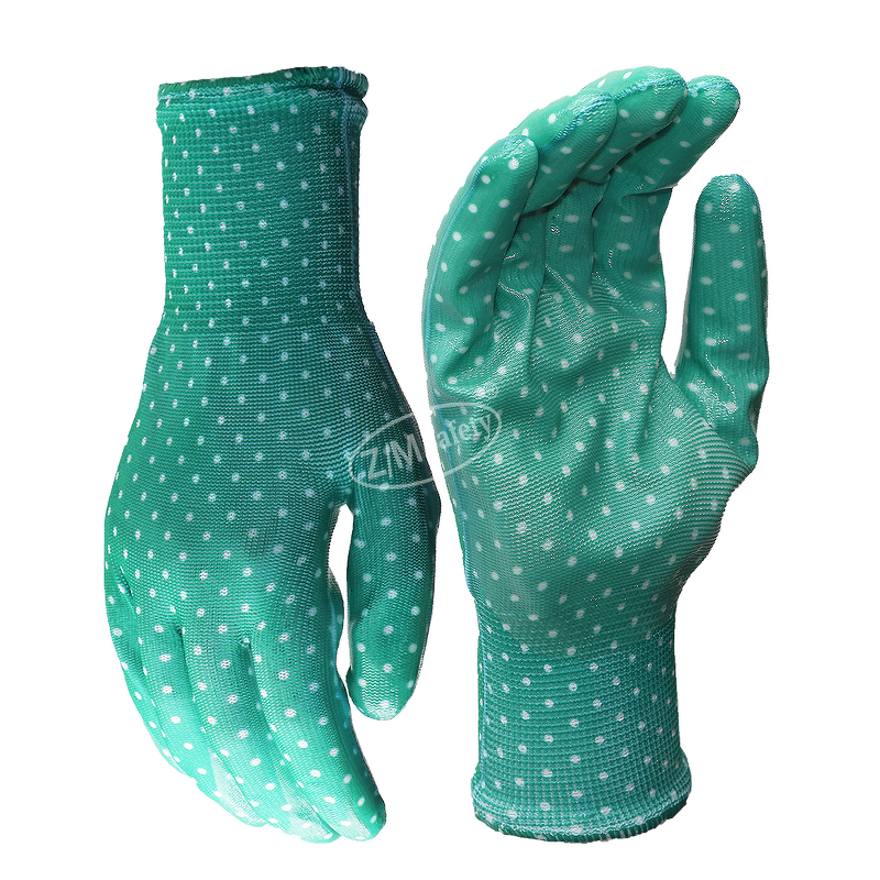 Transparent Gardening Gloves Manufacturer - Breathable Wear Resistant Waterproof Smooth Nitrile Coated for Children
