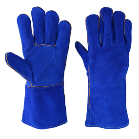 Fire Proof Heat Resistant Welding Gloves Manufacturer - Cow Leather BBQ Oven Hand Protective Work