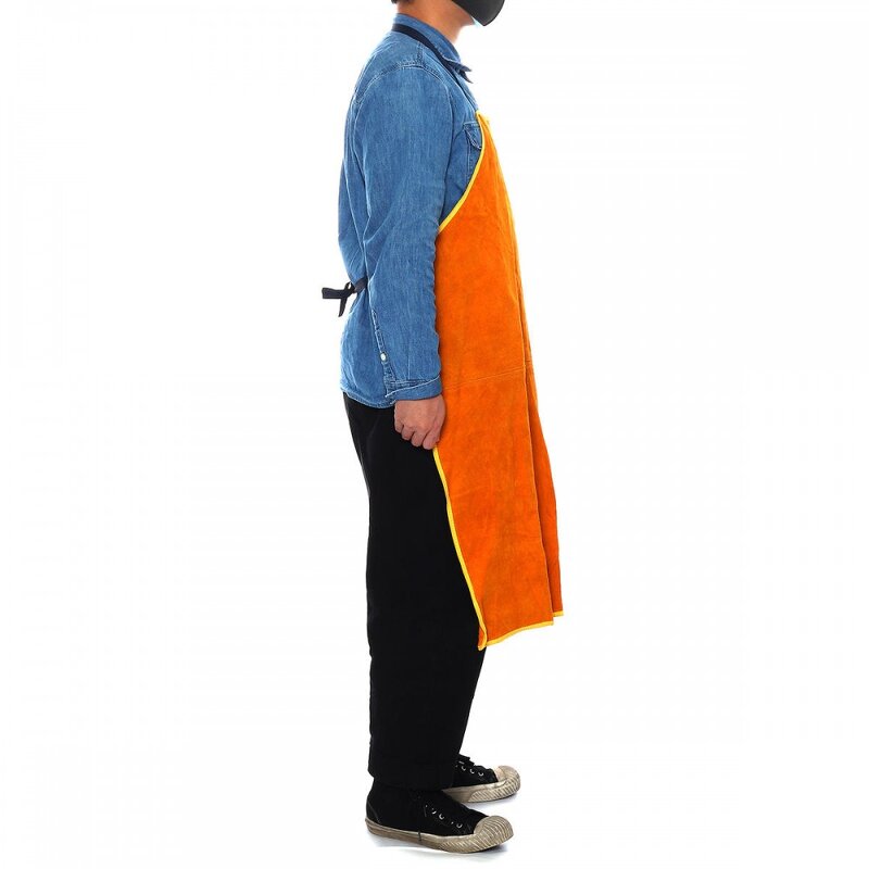 Cowhide Leather Welding Apron Manufacturer - Yellow Welder Protection Clothe Protector Gear