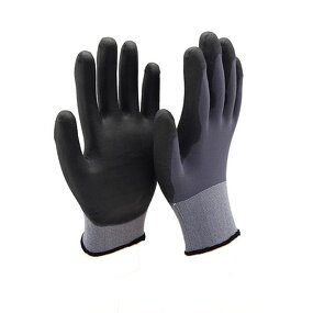 Foam Nitrile Work Gloves Manufacturer - Factory Wholesale Lightweight Industrial Safety 15 Gauge Nylon Spandex Palm Coated Breathable