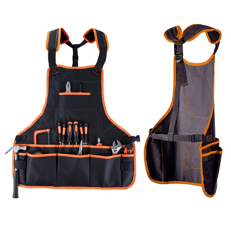 Utility Work Tool Apron Manufacturer - Custom Tools Belt Construction Padded Strap Garden Electrician with Tool Pockets