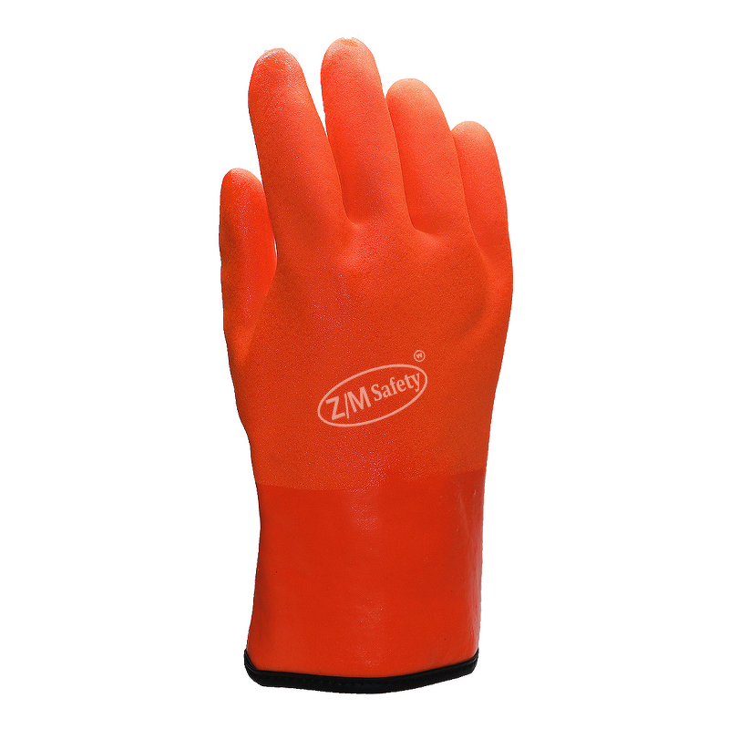 PVC Cold Storage Work Gloves Manufacturer - Frozen Food Handling Acrylic Cotton Insulated Lined Chemical Cold Resistant