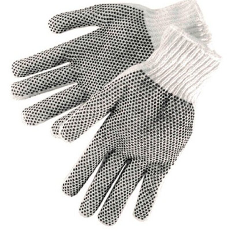 Cotton Work Glove Manufacturer - Wholesale Great Insulating Liner with Mini PVC Dot Standard Weight Natural