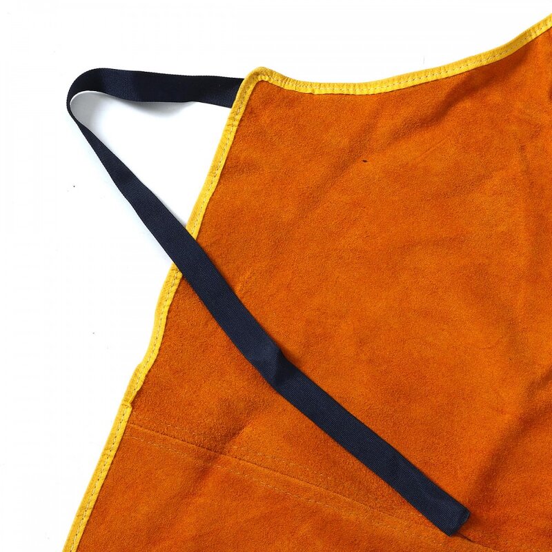 Cowhide Leather Welding Apron Manufacturer - Yellow Welder Protection Clothe Protector Gear