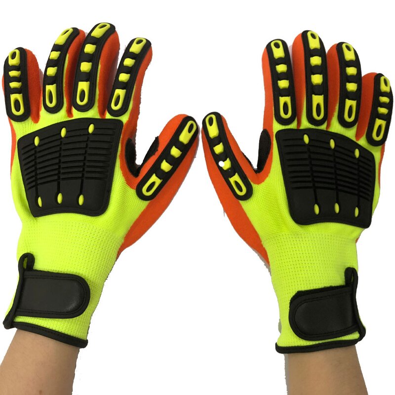 Impact Resistant Safety Gloves Manufacturer - Custom Drilling Oilfield Working Heavy Duty Level 5 Cut Protection & High Impact