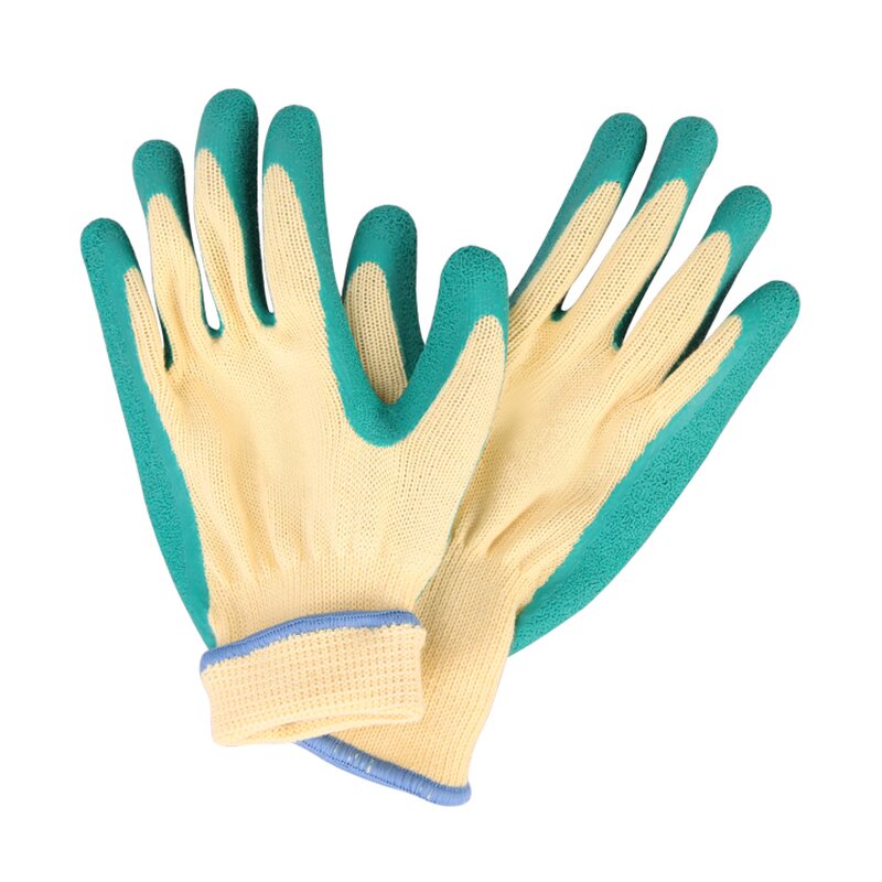 Latex Work Gloves Manufacturer - ZMSAFETY 10G Oil Resistant Wrinkle Rubber Coated Antiskid Eldiven Abrasion Safety Hand