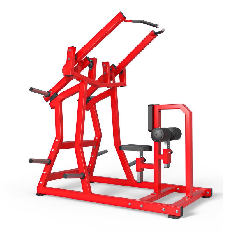 Seated High Row Machine Manufacturer - Professional Gym Strength Equipment Plate Loaded Sitting High Pull Back Stretching