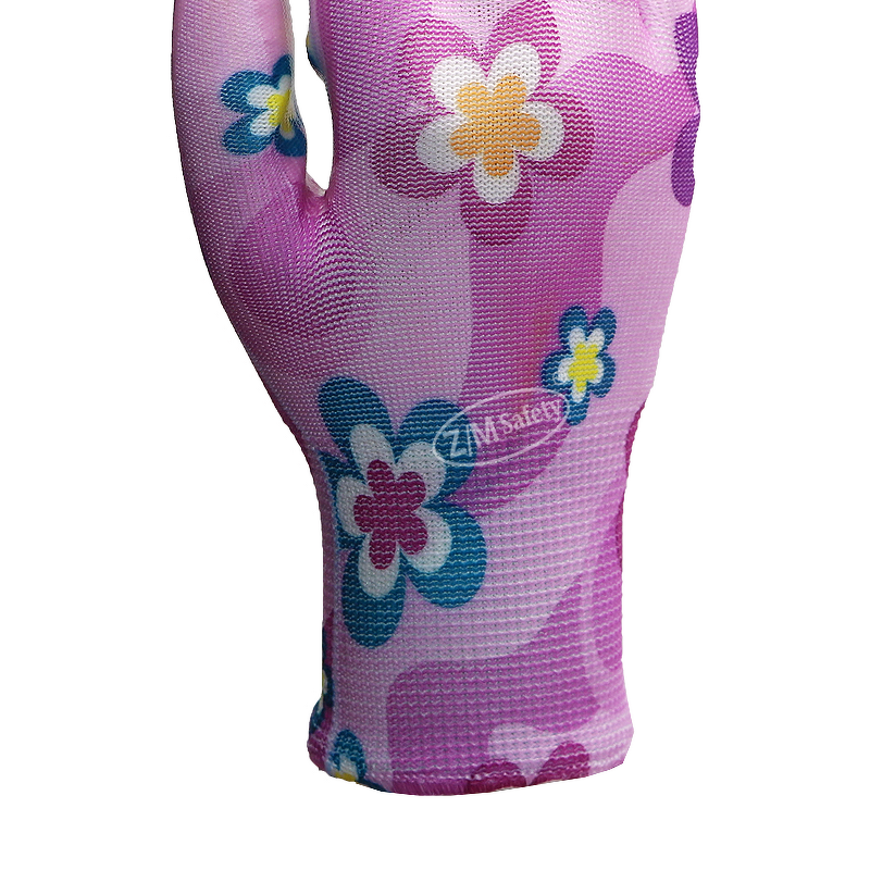 Polyester Liner Nitrile Coated Gardening Gloves Manufacturer - Ladies Gardening Work