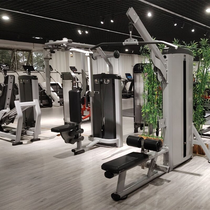 Lat Pull Down Machine Manufacturer - Adjustable Heavy Duty Stack Loaded Row Cable with High and Low Pulley Station