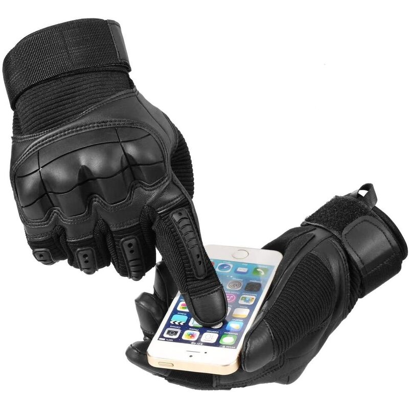 Outdoor Tactical Winter Gloves Manufacturer - Training Defense Touch Screen Cycling Hiking Hard Knuckle Full Finger