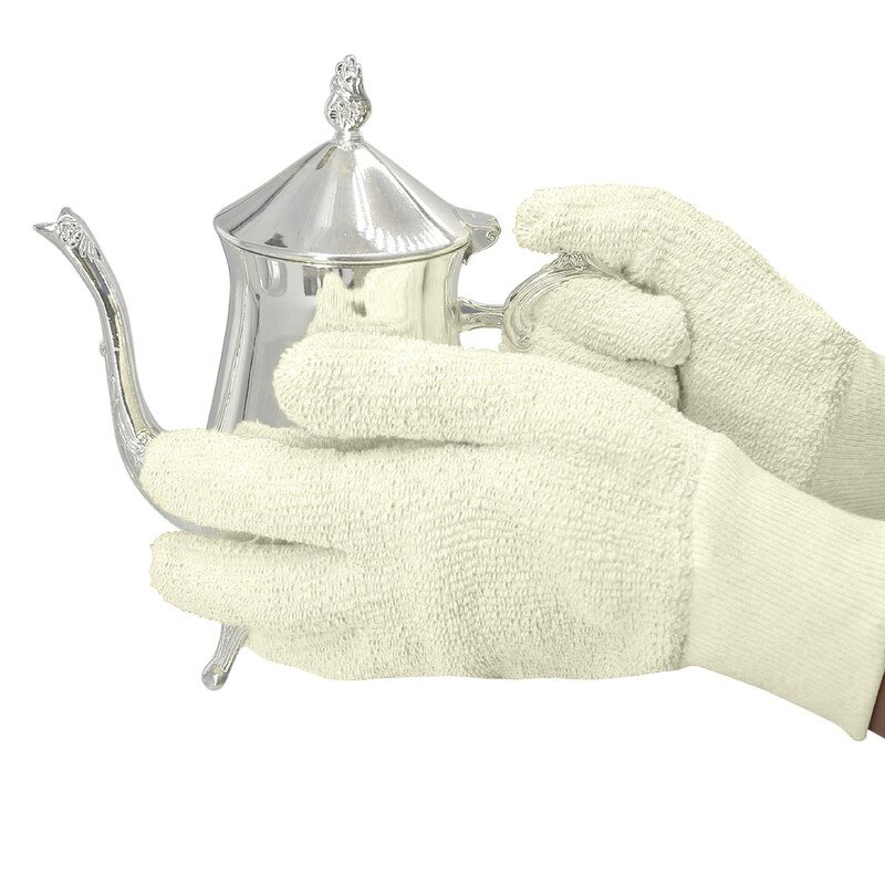 Terry Cloth Gloves Manufacturer - Seamless Plush Fabric for Bakers Comfortable Durable Heat Resistant Heavy Weight with Knit Wrist