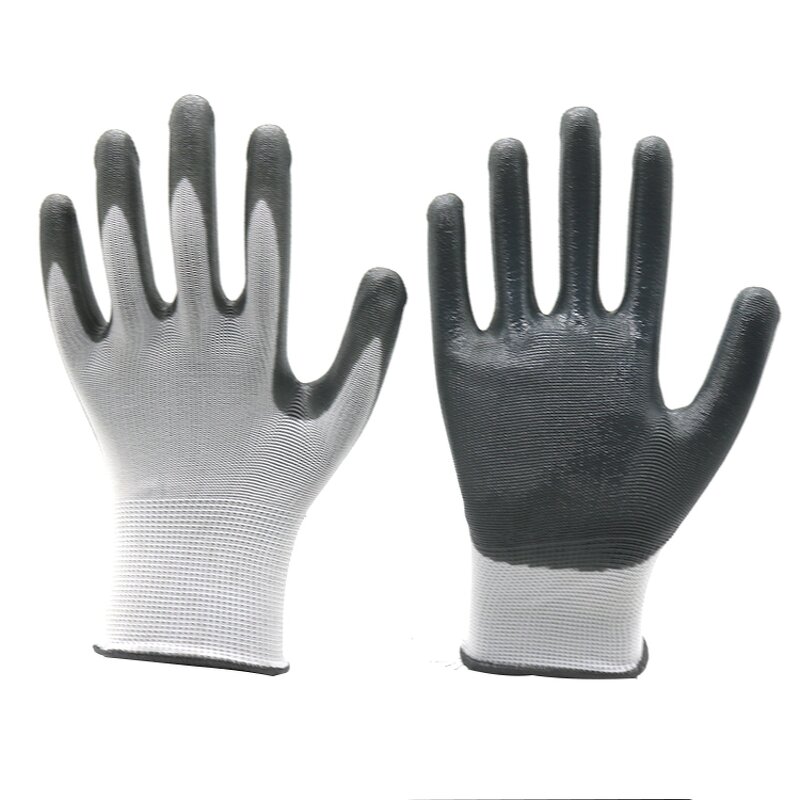 Nitrile Coated Work Gloves Manufacturer - ZM 13G Smooth Anti-oil Working