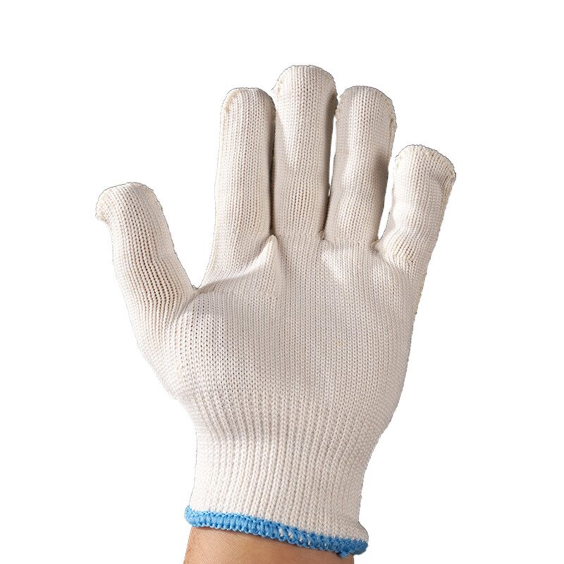 Cotton Work Gloves Manufacturer - Good Price High Quality White 100% Labor Protection Warm Industrial
