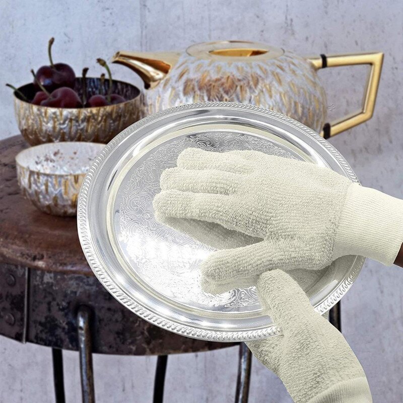 Terry Cloth Gloves Manufacturer - Seamless Plush Fabric for Bakers Comfortable Durable Heat Resistant Heavy Weight with Knit Wrist