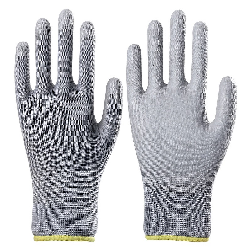 PU Work Gloves Manufacturer - Personal Protective Equipment CE EN388 4131X for Electronics Assembly Warehouse Gardening