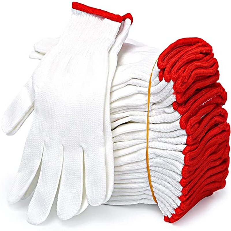 Cotton Work Gloves Manufacturer - Good Price High Quality White 100% Labor Protection Warm Industrial