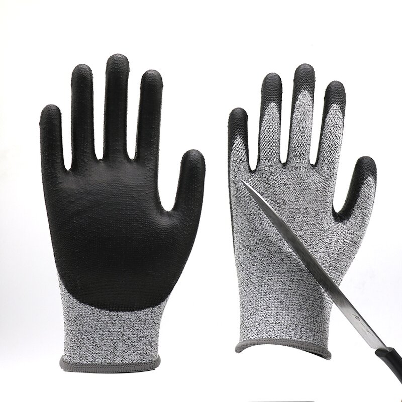 Cut Resistant Anti-cut Gloves Manufacturer - Level 5 PU Coated Industrial Safety Work