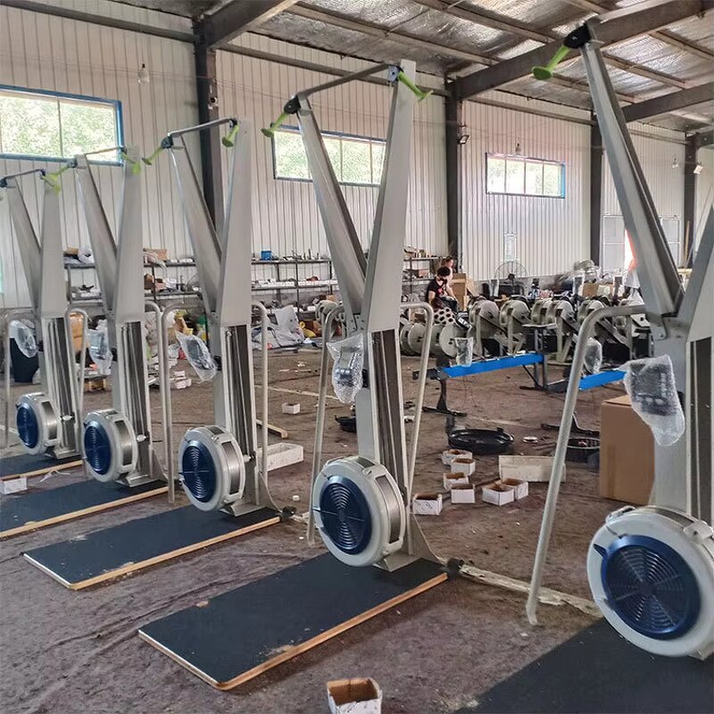 Ski Erg Machine Manufacturer - Black Indoor Strength Training Home Fitness Gym Aerobic Wind Resistance with LED Display