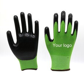 Bamboo Fiber Gardening Gloves Manufacturer - Cool Smooth Nitrile Earth-friendly Horticulture Work for Planting Restoration