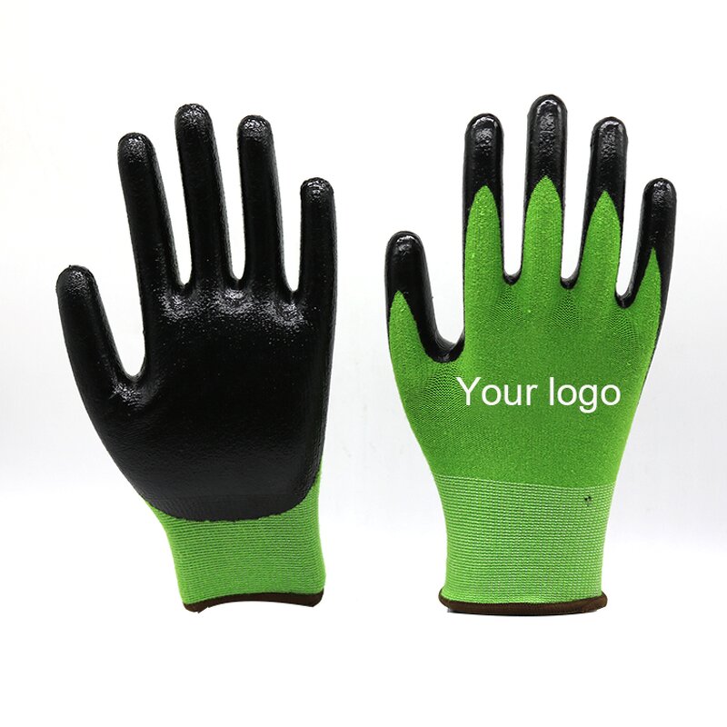 Bamboo Fiber Gardening Gloves Manufacturer - Cool Smooth Nitrile Earth-friendly Horticulture Work for Planting Restoration