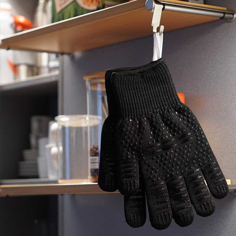 Aramid Fiber Oven Mitts Manufacturer - ZMSAFETY 932F Extreme Heat Resistant for Workplace Kitchen BBQ Grill