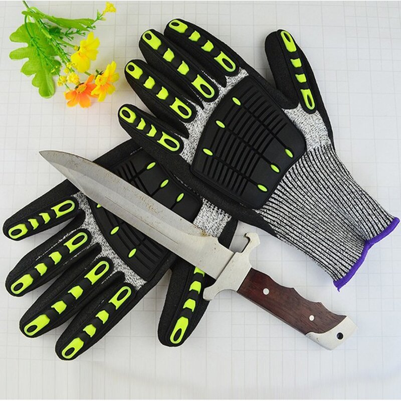 Sandy Nitrile TPR Anti-Cutting Gloves Manufacturer - High Quality Resistant Mining