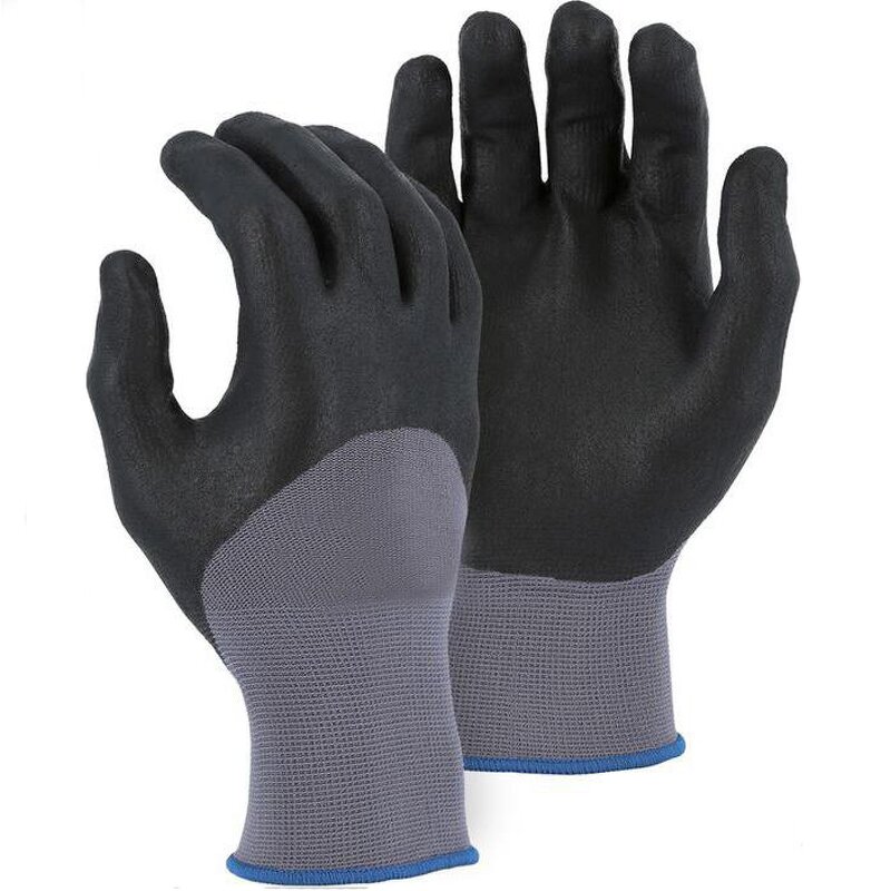 Nitrile Foam Coated Work Gloves Manufacturer - Multi Purpose Industrial Safety 15 Gauge Nylon Spandex Shell NBR 11800