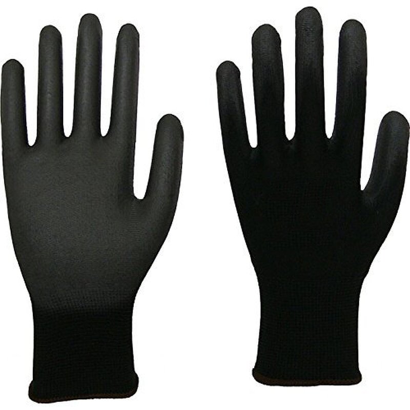 PU Coated Hand Gloves Manufacturer - Black Best Seller in Spain Guantes Work Gloves
