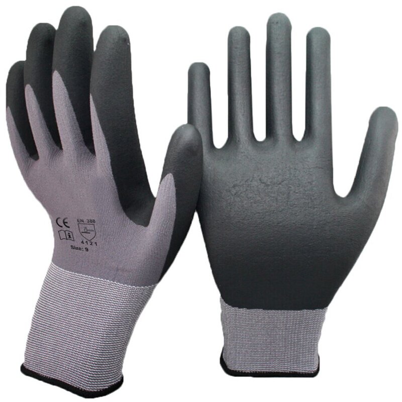 Nitrile Foam Coated Work Gloves Manufacturer - Multi Purpose Industrial Safety 15 Gauge Nylon Spandex Shell NBR 11800