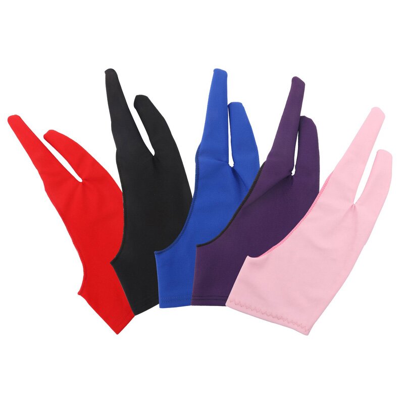 Artist Tablet Drawing Glove Manufacturer - Black Purple Pink Red Blue Painting Gloves