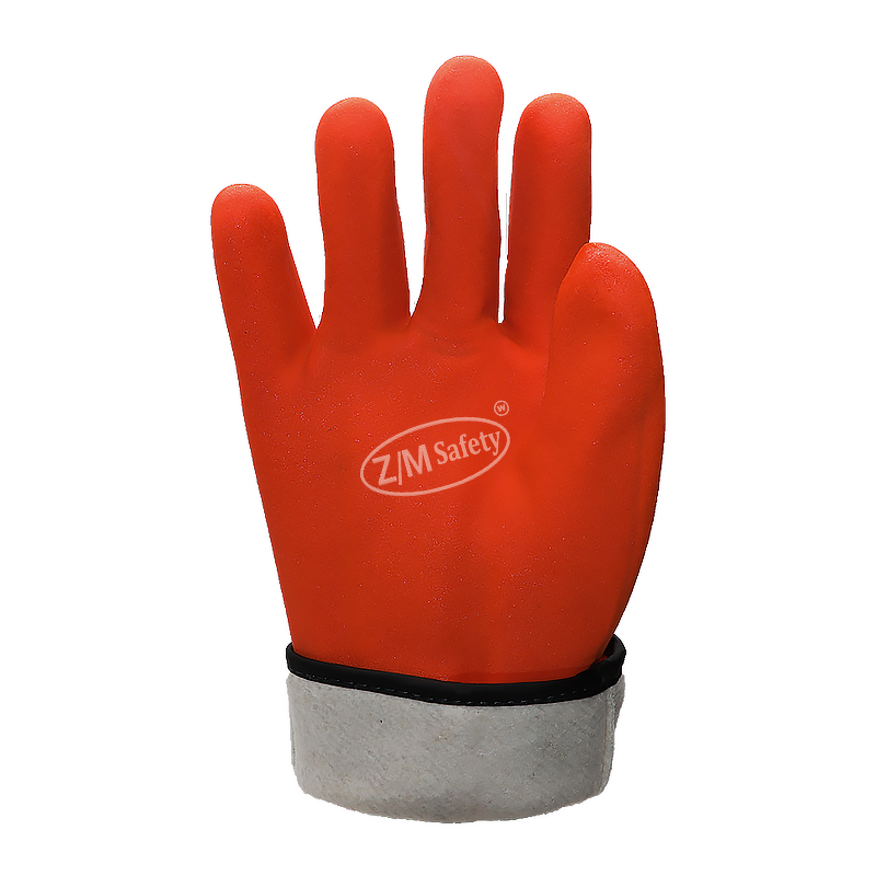 PVC Cold Storage Work Gloves Manufacturer - Frozen Food Handling Acrylic Cotton Insulated Lined Chemical Cold Resistant