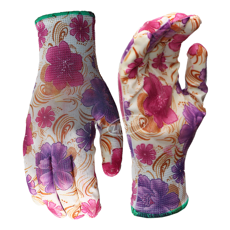 Transparent Gardening Gloves Manufacturer - Breathable Wear Resistant Waterproof Smooth Nitrile Coated for Children