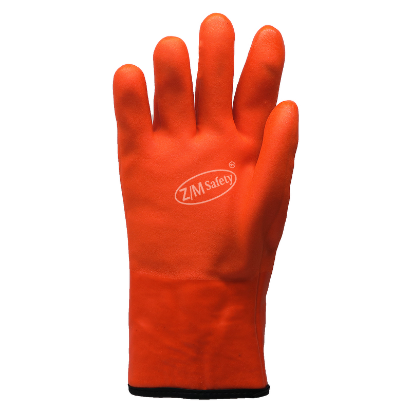 PVC Cold Storage Work Gloves Manufacturer - Frozen Food Handling Acrylic Cotton Insulated Lined Chemical Cold Resistant