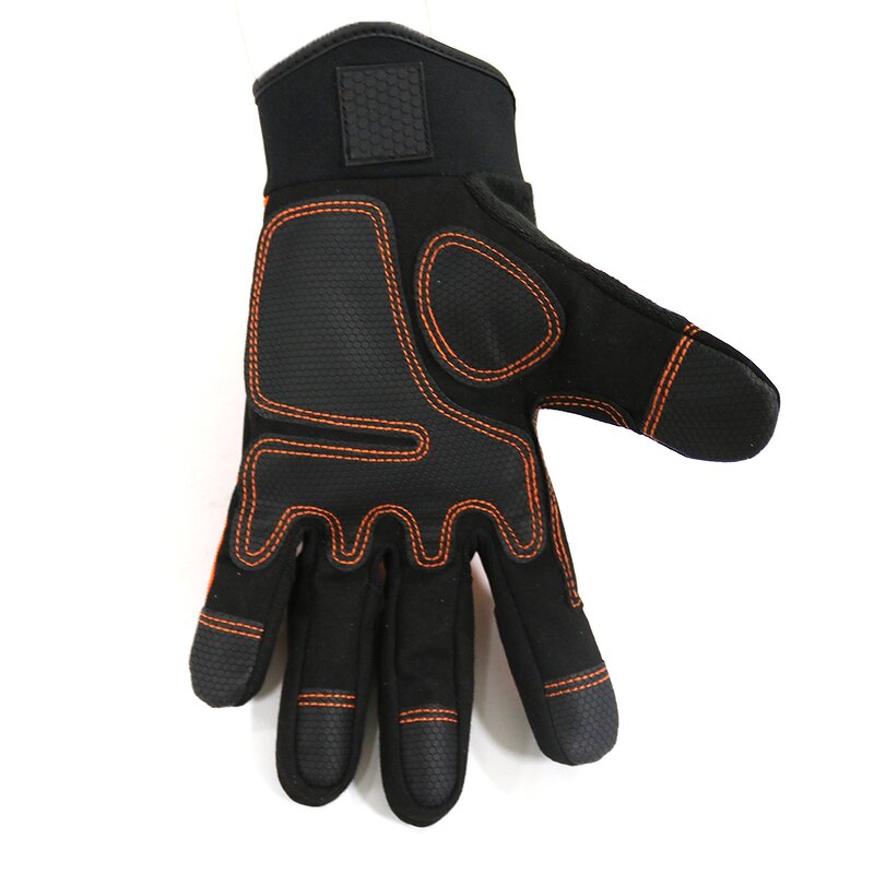Auto Mechanic Work Safety Gloves Manufacturer - XL for Belaying and Abseiling Best Crack Climbing Rappelling Black