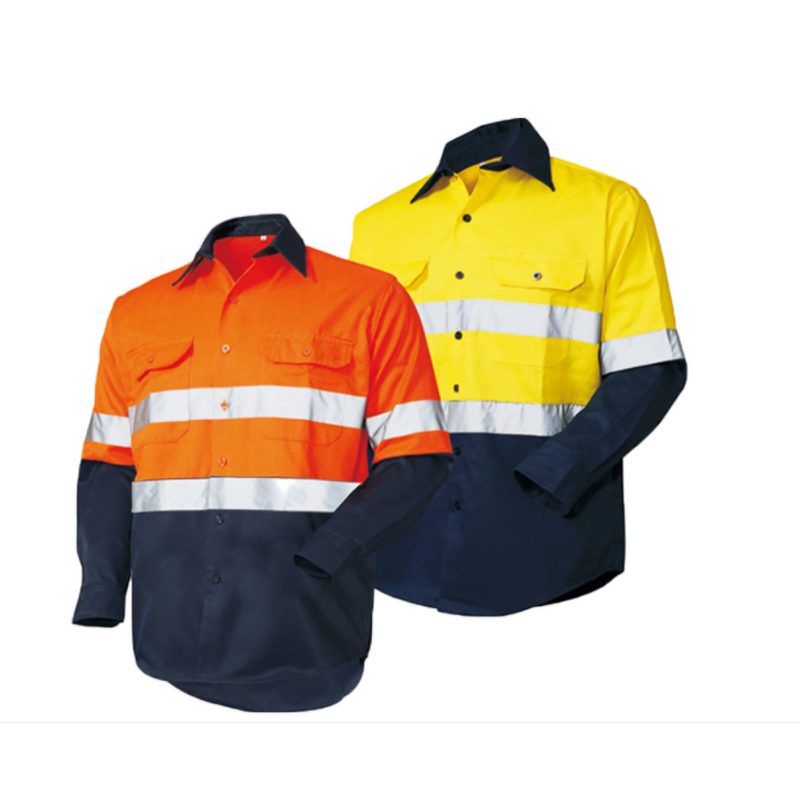 Cotton Long Sleeve Overalls Manufacturer - Oilfield Reflective Shirt Engineering Uniform Sanitation Site Welder Labor Protection Work