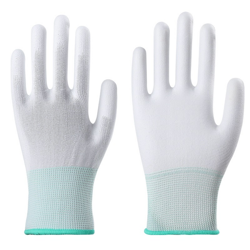 PU Work Gloves Manufacturer - Personal Protective Equipment CE EN388 4131X for Electronics Assembly Warehouse Gardening