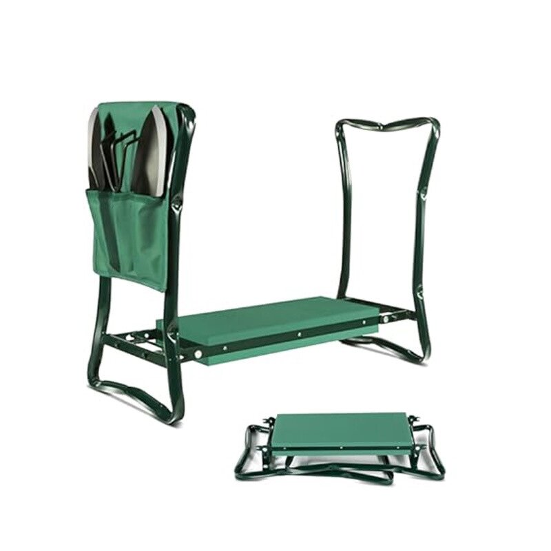 Garden Stool with Tool Bags Manufacturer - Heavy Duty Durable Large Gardening with Pockets Foldable Kneeler Portable Bench