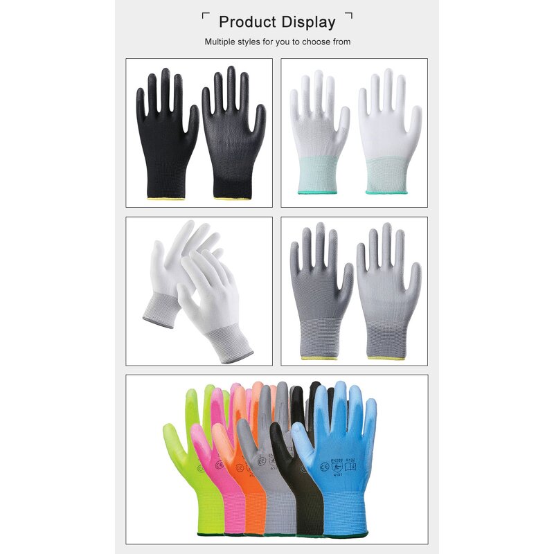 Polyester Latex Coated Gloves Manufacturer - Red Nylon Non-slip Wrinkle Safety Work Builders Scaffolding Construction Handschuhe