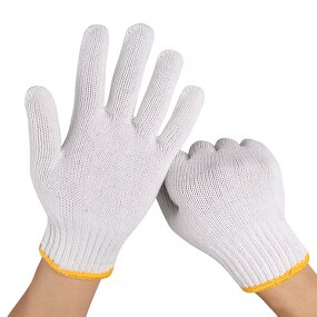 Cotton Work Gloves Manufacturer - Manufacturer Wholesale High Quality Industrial White 100%