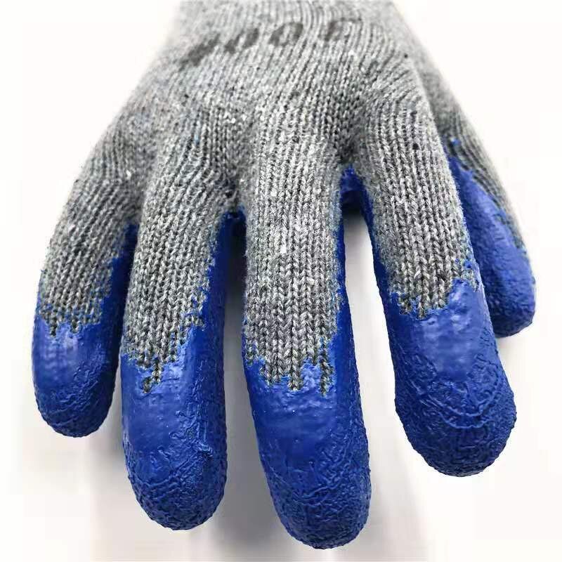Cotton Latex Work Gloves Manufacturer - Wholesale 10 Gauge Safety Wood Working Fishing Garden Grip Power Construction
