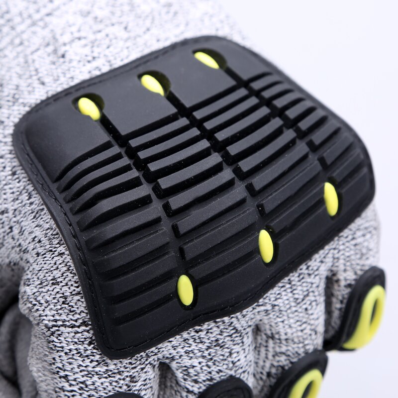High Impact Rope Rescue Work Gloves Manufacturer - Good Quality Mechanic Antivibration Knuckle Protect