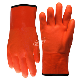 PVC Cold Storage Work Gloves Manufacturer - Frozen Food Handling Acrylic Cotton Insulated Lined Chemical Cold Resistant