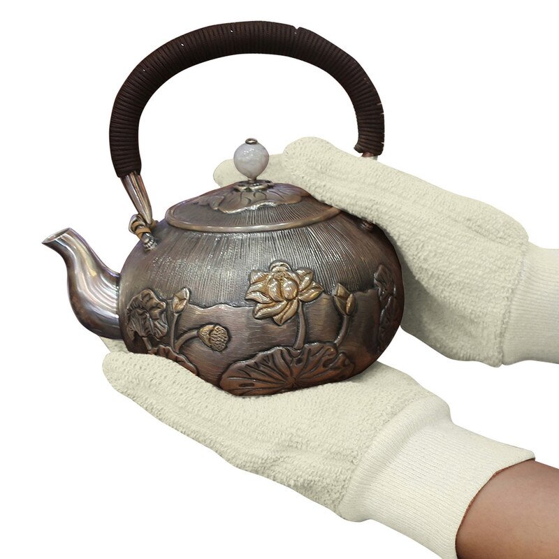 Terry Cloth Gloves Manufacturer - Seamless Plush Fabric for Bakers Comfortable Durable Heat Resistant Heavy Weight with Knit Wrist