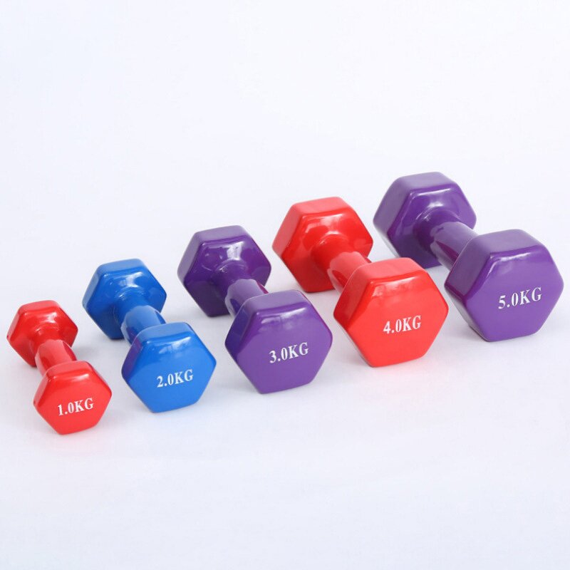 Hexagon Dumbbells Manufacturer - Colored Neoprene Coated Hand Weights Sets Exercise Fitness for Home Gym Strength Training