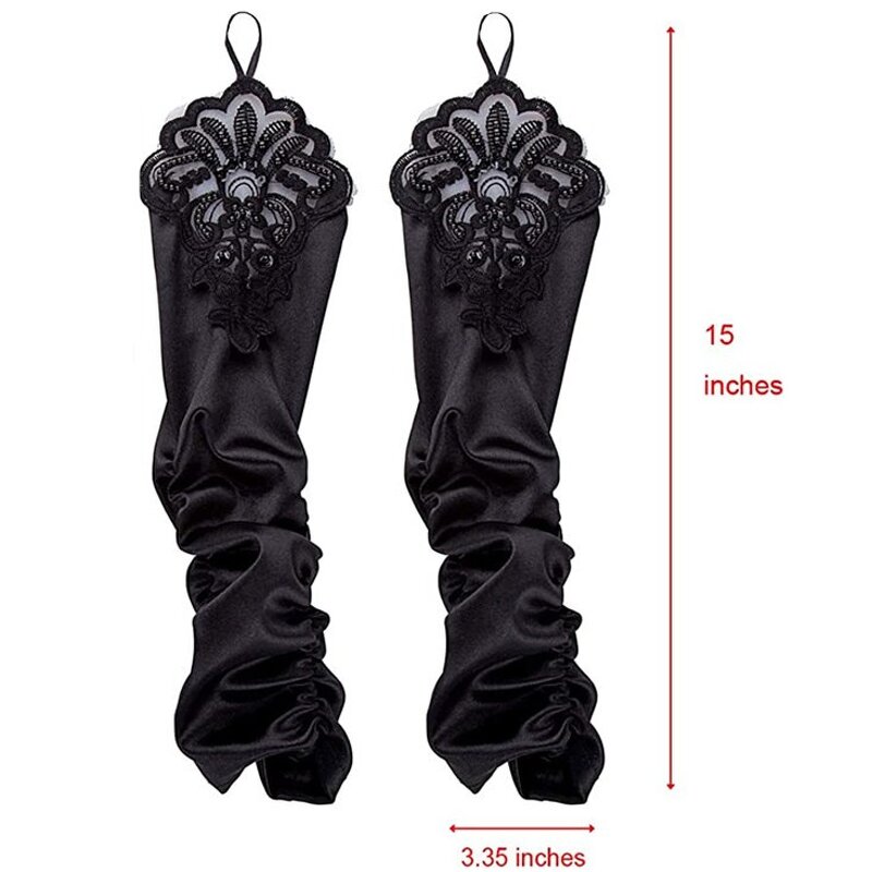 Wedding Opera Gloves Manufacturer - Elegant Bride Women Sexy Long Flapper Evening Satin Elbow Length 1920s